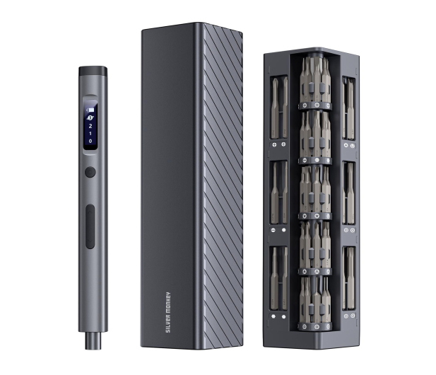 SILVER MONKEY Zestaw precyzyjnego elektrycznego wkrętaka – 57 elementów SMA305 - 1361011 - zdjęcie